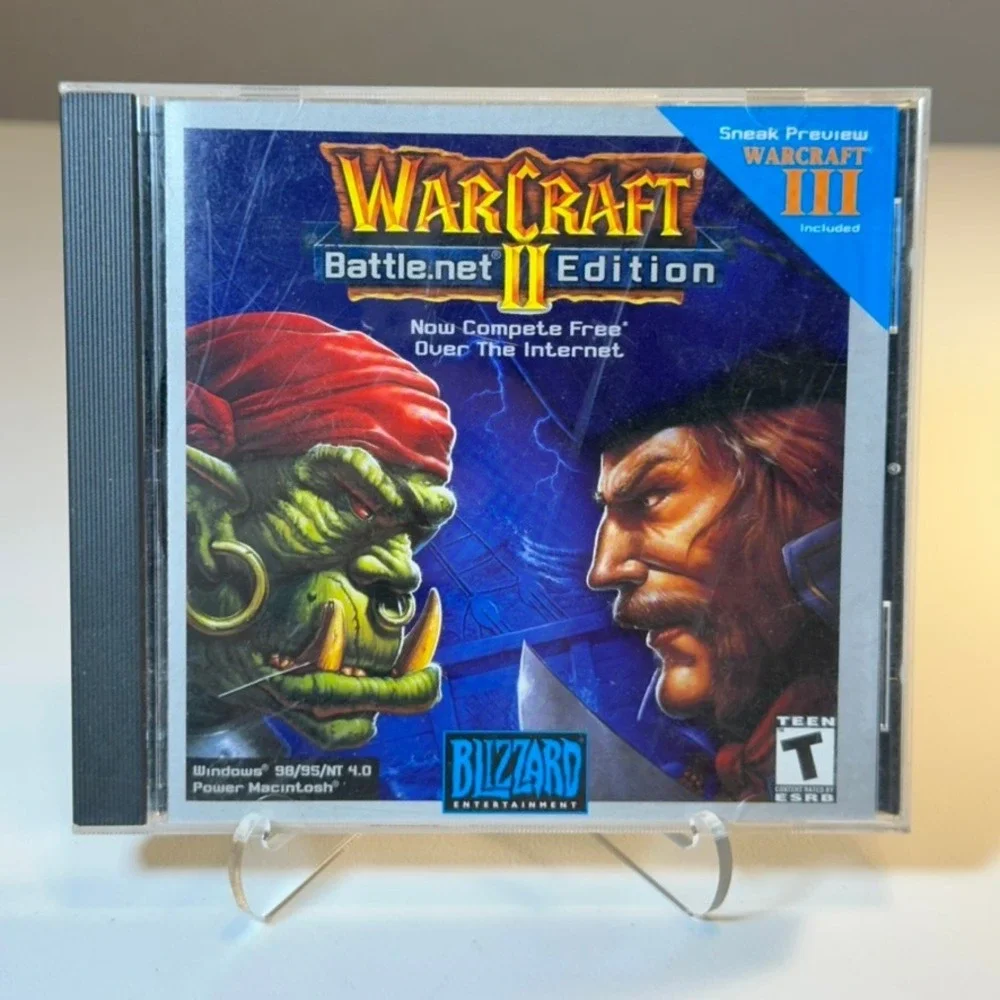 Warcraft II Battle Net Edition PC CD ROM Game Blizzard Entertainment Windows Mac
